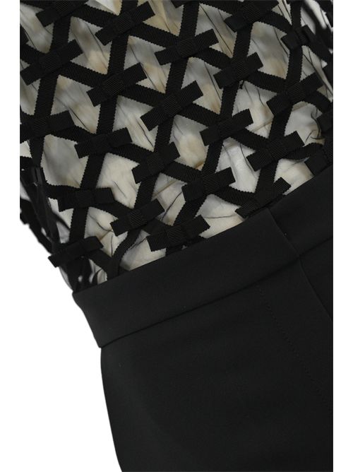 Tuta in crepe con applicazione fiocchi Elisabetta Franchi | TU05053E2110